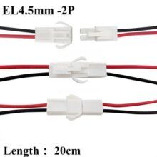 Conector EL4.5mm-2P tipoA pareja (ref: 0352)